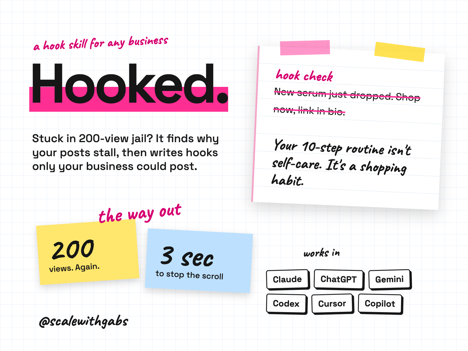 Hooked product card